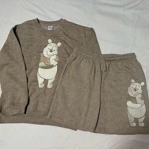 Winnie The Pooh women sweatshirt and shorts set
